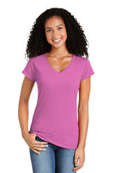 Gildan Softstyle  Women's Fit V-Neck T-Shirt. 64V00L